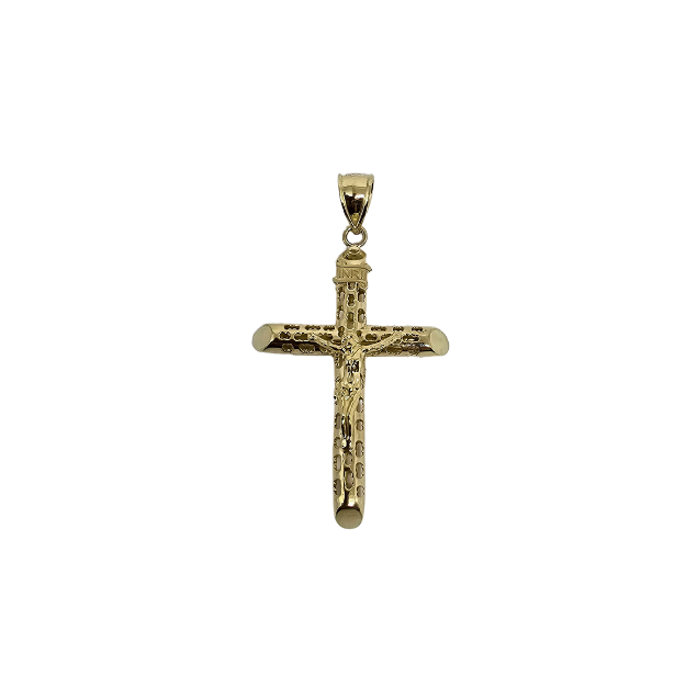 10K Pendentif Homme en or jaune Croix ASK-1083
