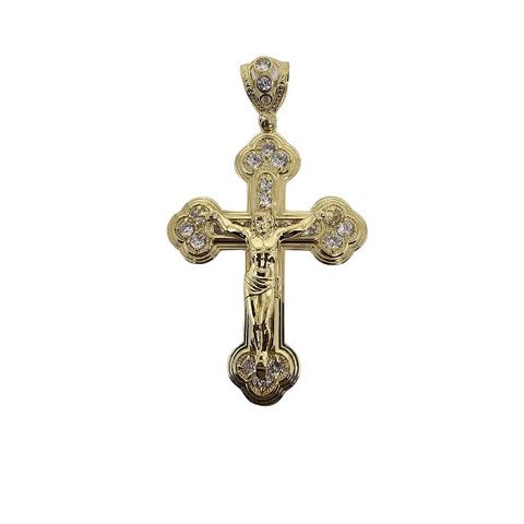 10K OR Pendentif Croix CAL-088