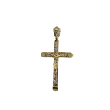 10K OR Pendentif Croix CAL-075