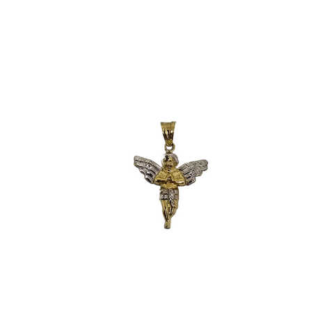 10K Pendentif Homme en or jaune Ange ALM_3
