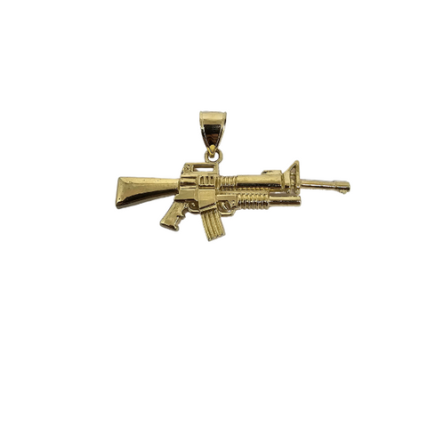 10K Pendentif Homme en or jaune Pistoler ASK-1115