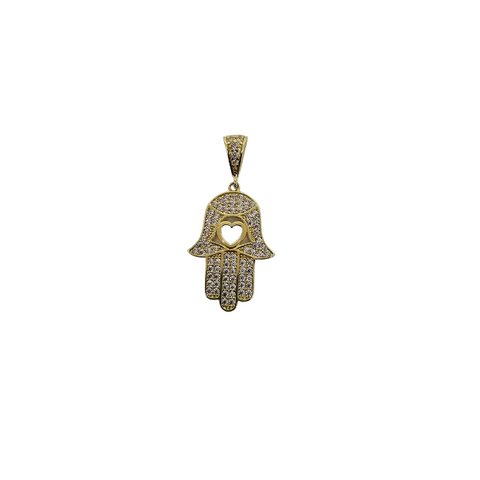 10K Pendentif Homme en or jaune Hamsa ASK-1113
