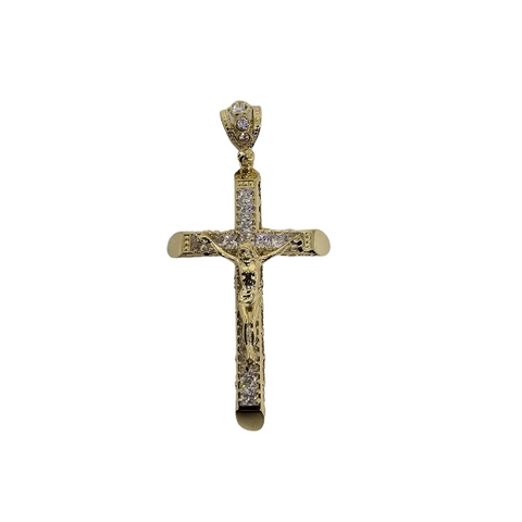10K OR Pendentif Croix CAL-078
