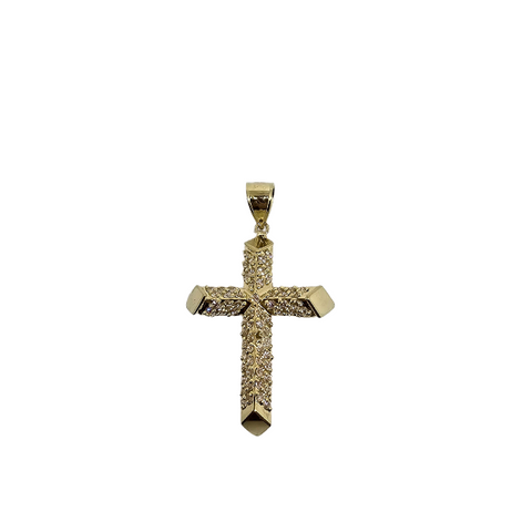 10K Pendentif Homme en or jaune Croix ASK-1088