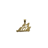 10K Pendentif Homme en or jaune Mom  ASK-1145