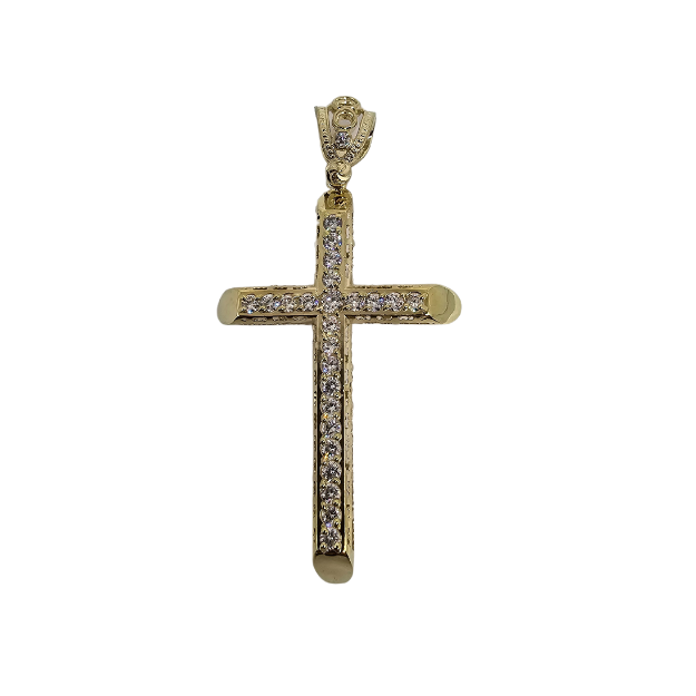 10K OR Pendentif Croix CAL-082