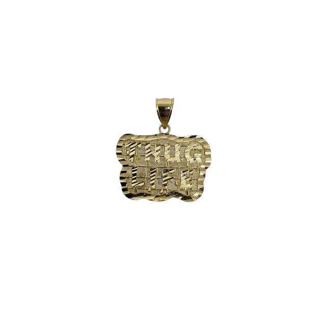 10K Pendentif Homme en or jaune Thug Life  ASK-1129