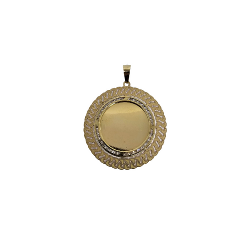 10K Pendentif Homme en or jaune Medaillon ASK-1096