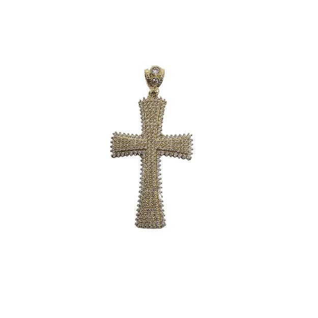 10K OR Pendentif Croix CAL-090