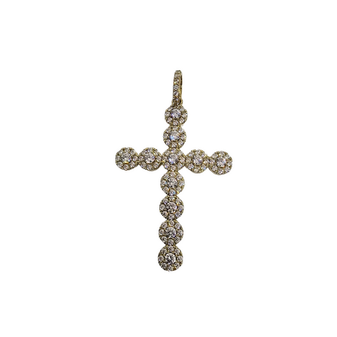 10K Pendentif Homme en or jaune Croix ASK-1086