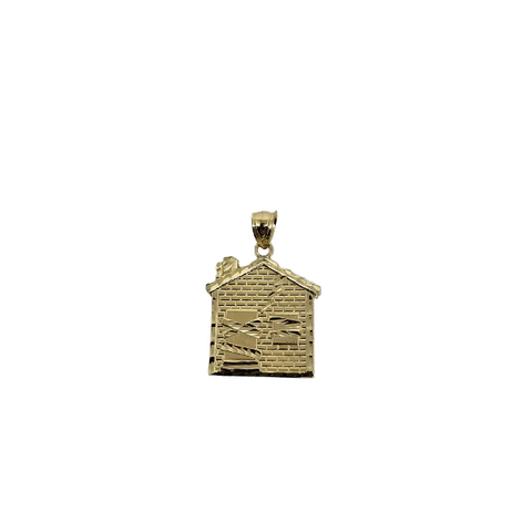 10K Pendentif Homme en or jaune Maison piege  ASK-1095