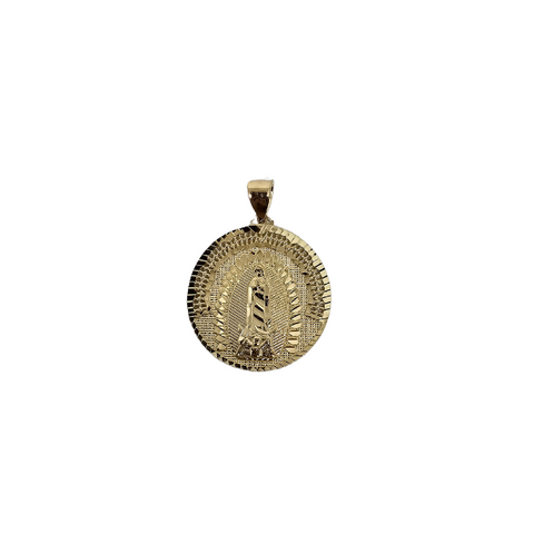 10K Pendentif Homme en or jaune Vierge Marie CAL-31