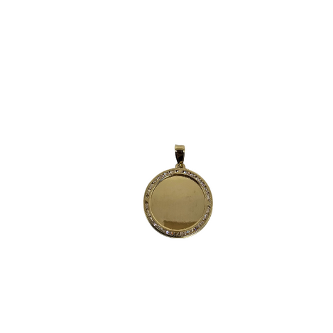 10K Pendentif Homme en or jaune Medaillon  ASK-1105