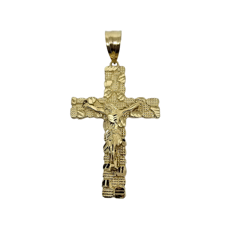 10K Or Jaune Croix Pendentif ASK-1073