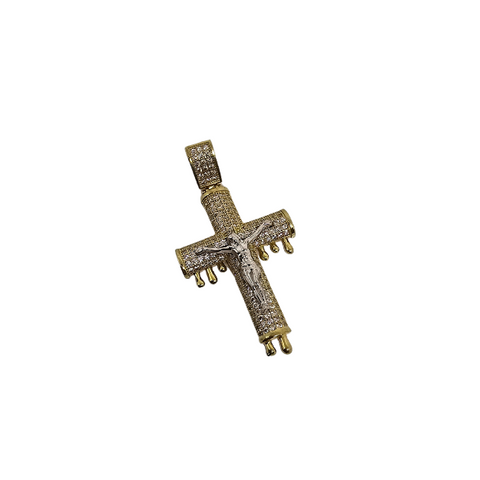 10K Pendentif Homme en or jaune Croix ASK-1079