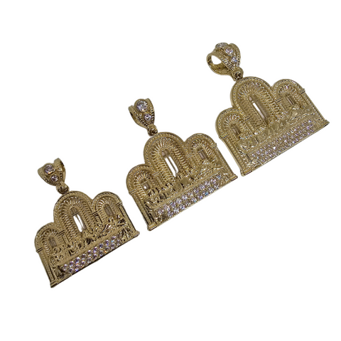 10K Pendentif Homme en or jaune dernier souper  CAL-20