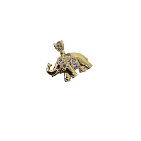 10K Pendentif  en or jaune Elephant CAL-59