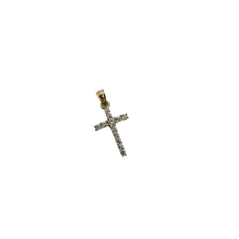 10K OR Pendentif Croix CAL-093