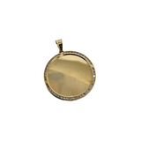 10K Pendentif Homme en or jaune Medaillon ASK-1097