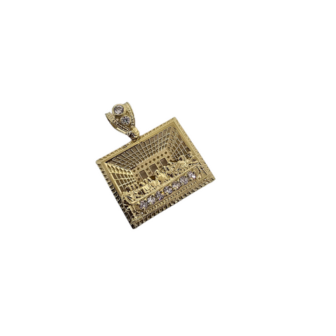 10K Pendentif Homme en or jaune dernier souper CAL-19
