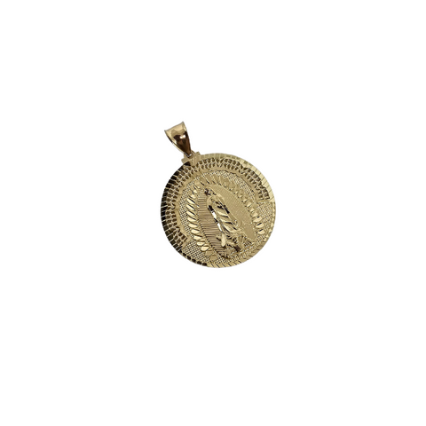 10K Pendentif Homme en or jaune Vierge Marie CAL-31