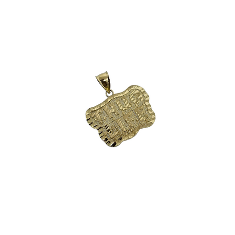 10K Pendentif Homme en or jaune Thug Life  ASK-1129