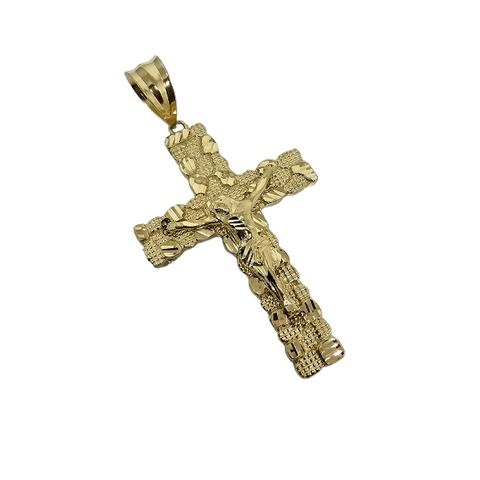 10K Or Jaune Croix Pendentif ASK-1073