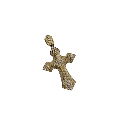 10K Pendentif Homme en or jaune Croix ASK-1085