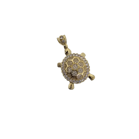 10K Pendentif en or jaune Tortue CAL-57