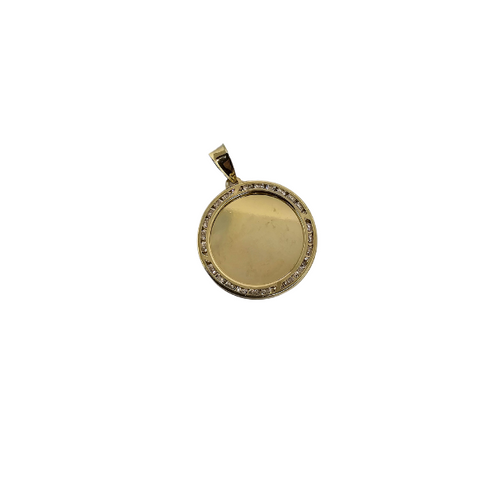 10K Pendentif Homme en or jaune Medaillon  ASK-1105