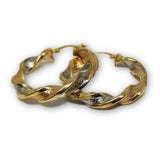 b'oucle d'oreille 3 tons twisted en or 10k Special GE-335 - OR QUEBEC