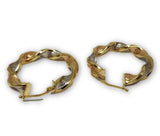 b'oucle d'oreille 3 tons twisted en or 10k Special GE-335 - OR QUEBEC