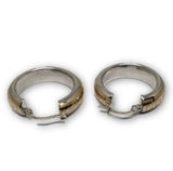 Boucle d'oreille Versace 2 tons en or 10K Special GE-326 - OR QUEBEC