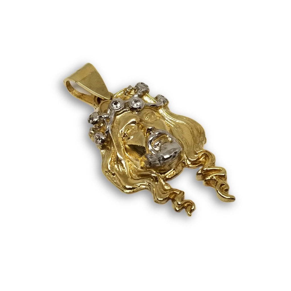 Jesus Solid en or 10k pour homme Fabriquer au Canada GJP-432 - OR QUEBEC