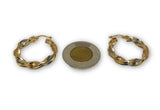 b'oucle d'oreille 3 tons twisted en or 10k Special GE-335 - OR QUEBEC