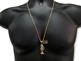 10K Or jaune 2.5MM Torsade Chaine & 1.00 CT Diamant Faucheuse Pendentif DNG-011 - OR QUEBEC
