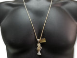10K Or jaune 2.5MM Torsade Chaine & 1.00 CT Diamant Faucheuse Pendentif DNG-011 - OR QUEBEC