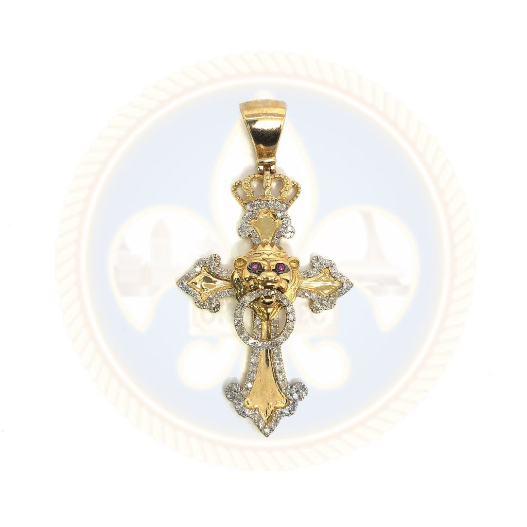 Pendentif diamant en or jaune 10K 10KM DPG-017