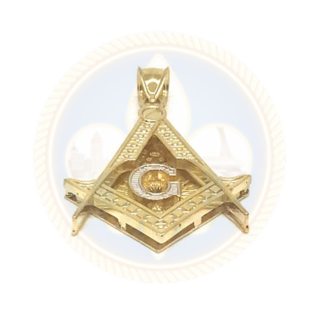 10K Or Jaune Franc Maçon Pendentif FMP_001 - OR QUEBEC