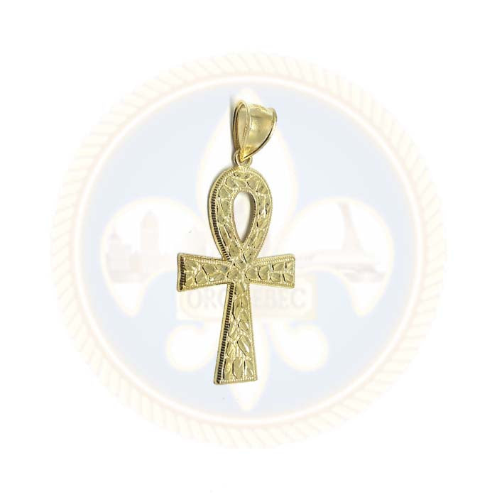 Pendentif Homme Croix Ankh en or 10 Karat S GAP-017 - OR QUEBEC