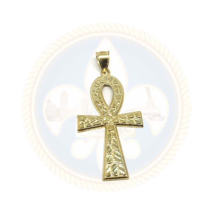 Pendentif Homme Or Jaune 10K Croix Ankh M GAP-018 - OR QUEBEC