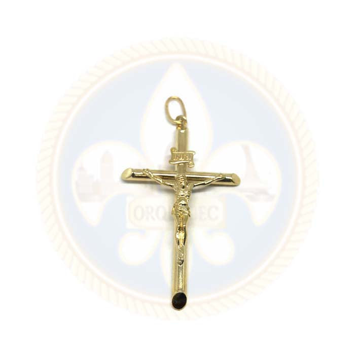 Pendentif Homme Or Jaune 10K Croix XL GCP-050 - OR QUEBEC