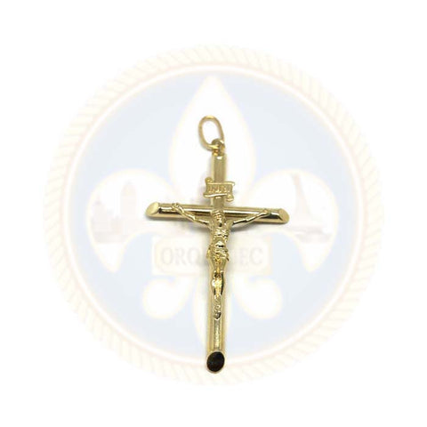 Pendentif Homme Or Jaune 10K Croix XL GCP-050 - OR QUEBEC