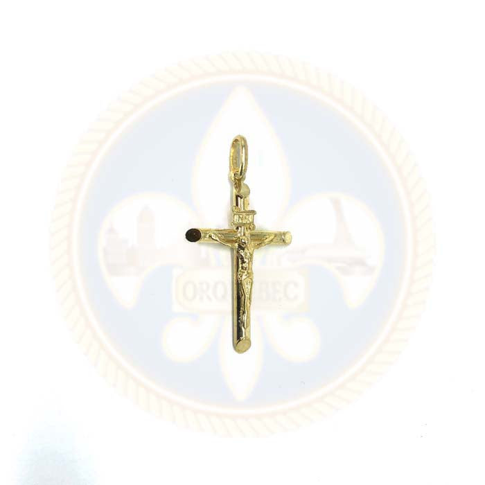 10K Pendentif Homme en or jaune Croix S GCP-051 - OR QUEBEC