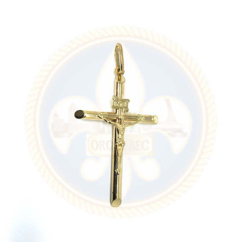 Pendentif Homme Or Jaune 10K Croix L GCP-053 - OR QUEBEC