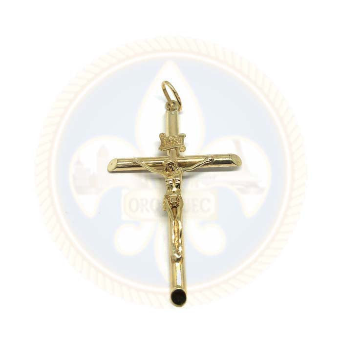 10K Pendentif en or jaune Croix XXL GCP-054 - OR QUEBEC
