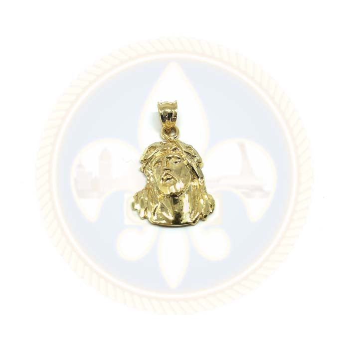 Tête de Jésus Pendentif Homme Or Jaune 10K GJP-031 - OR QUEBEC