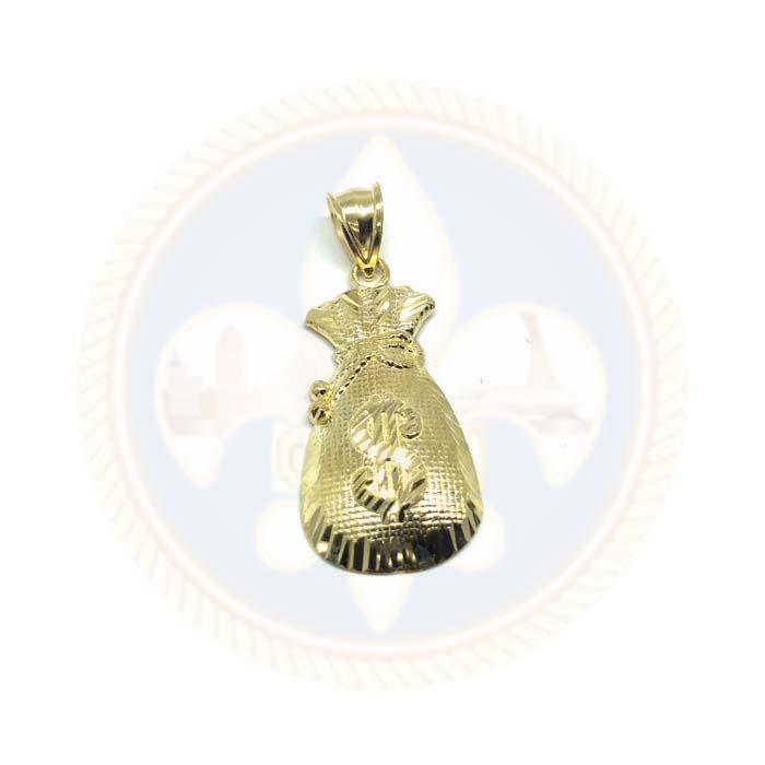 Pendentif Money Bag Homme en or 10 Karats S GMP-005