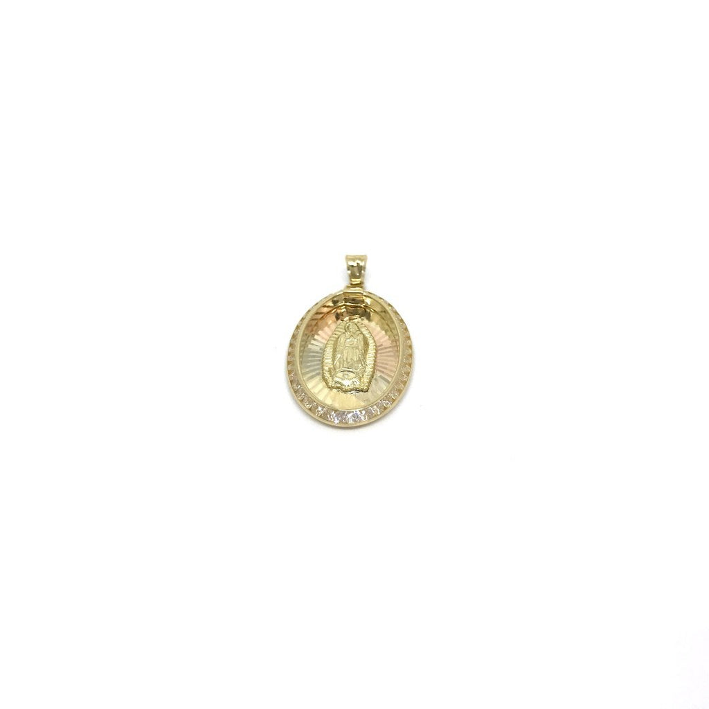 Pendentif en or jaune 10K avec Jésus-Christ et pendentif or GPA-008 - OR QUEBEC