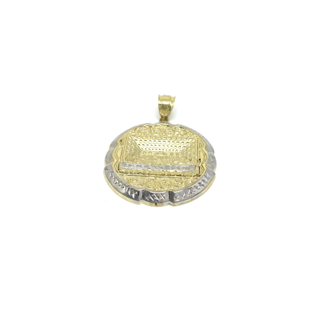 Pendentif Homme en Or Jaune 10K avec Diamant Coupé Dernier Repas de Jésus GPA-016 - OR QUEBEC